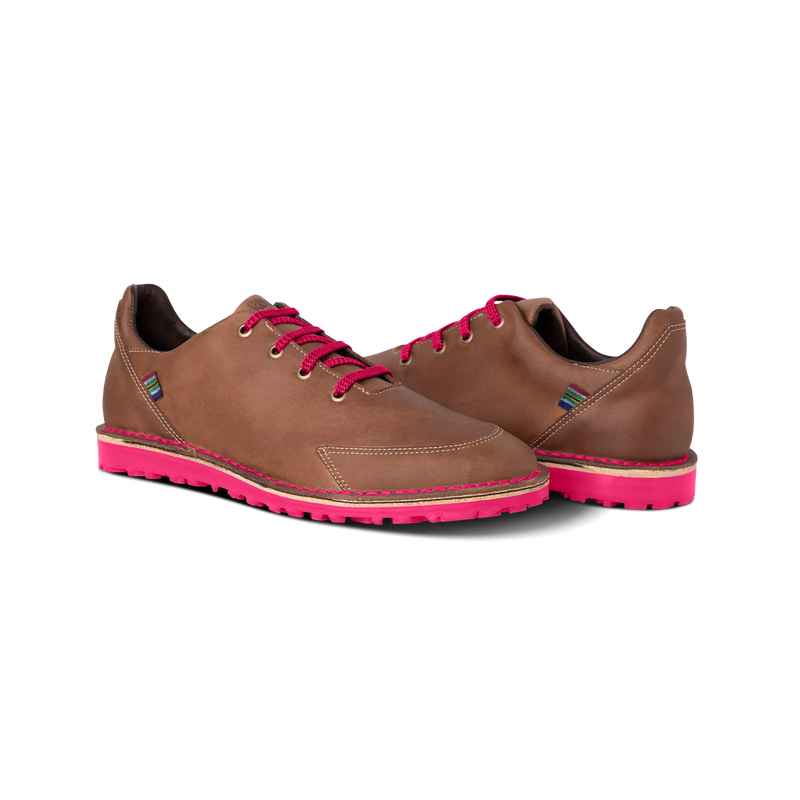 Veldskoen Hadeda Loft Golf Shoe (Hot Pink Sole)