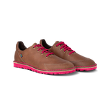 Veldskoen Hadeda Loft Golf Shoe (Hot Pink Sole)