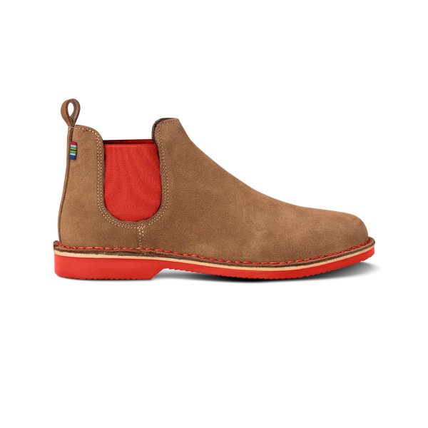 Chelsea Boot Pinotage (Red Sole)