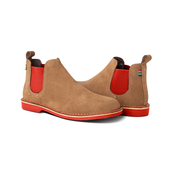 Chelsea Boot Pinotage (Red Sole)